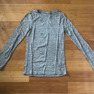 heathered Gray long sleeve T